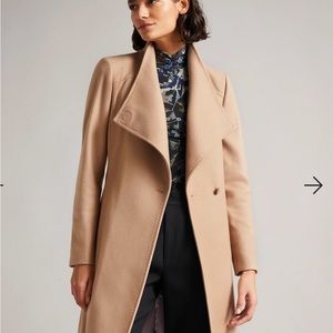 Ted Baker Long Wool Coat - Size 0 Brand New conditions